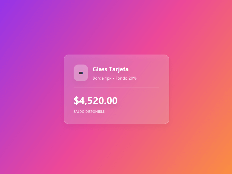 Glassmorphism en JavaFX al estilo Tailwind CSS