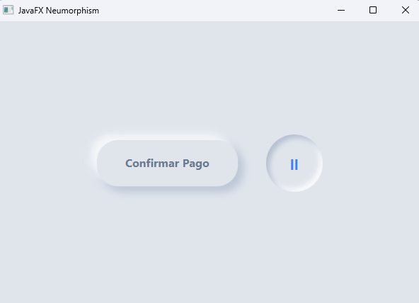 Botones Neumórficos (Neumorphism) con puro CSS de JavaFX